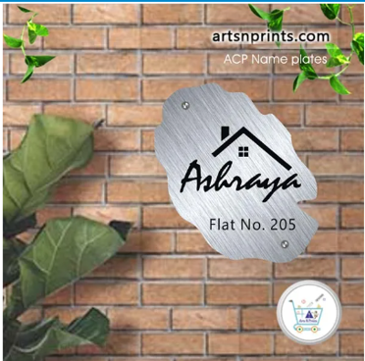 Personalized House Name Boards – High-Quality Silver ACP!